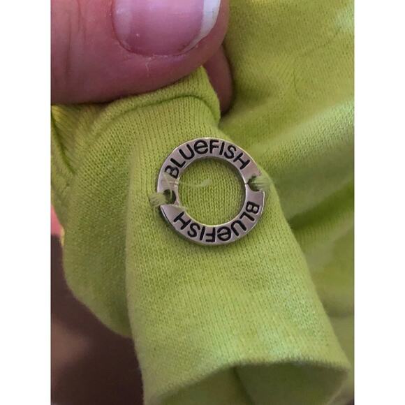 Bluefish Sport Desire Sporty Athletic GorpCore Green Apple Zipper Vest Top M/L - Picture 4 of 9